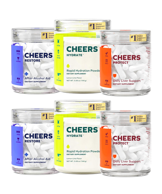 Cheers Restore after drinking capsules support liver after a night out