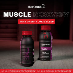 Cheribundi athlete recovery glass suggesting post-workout hydration