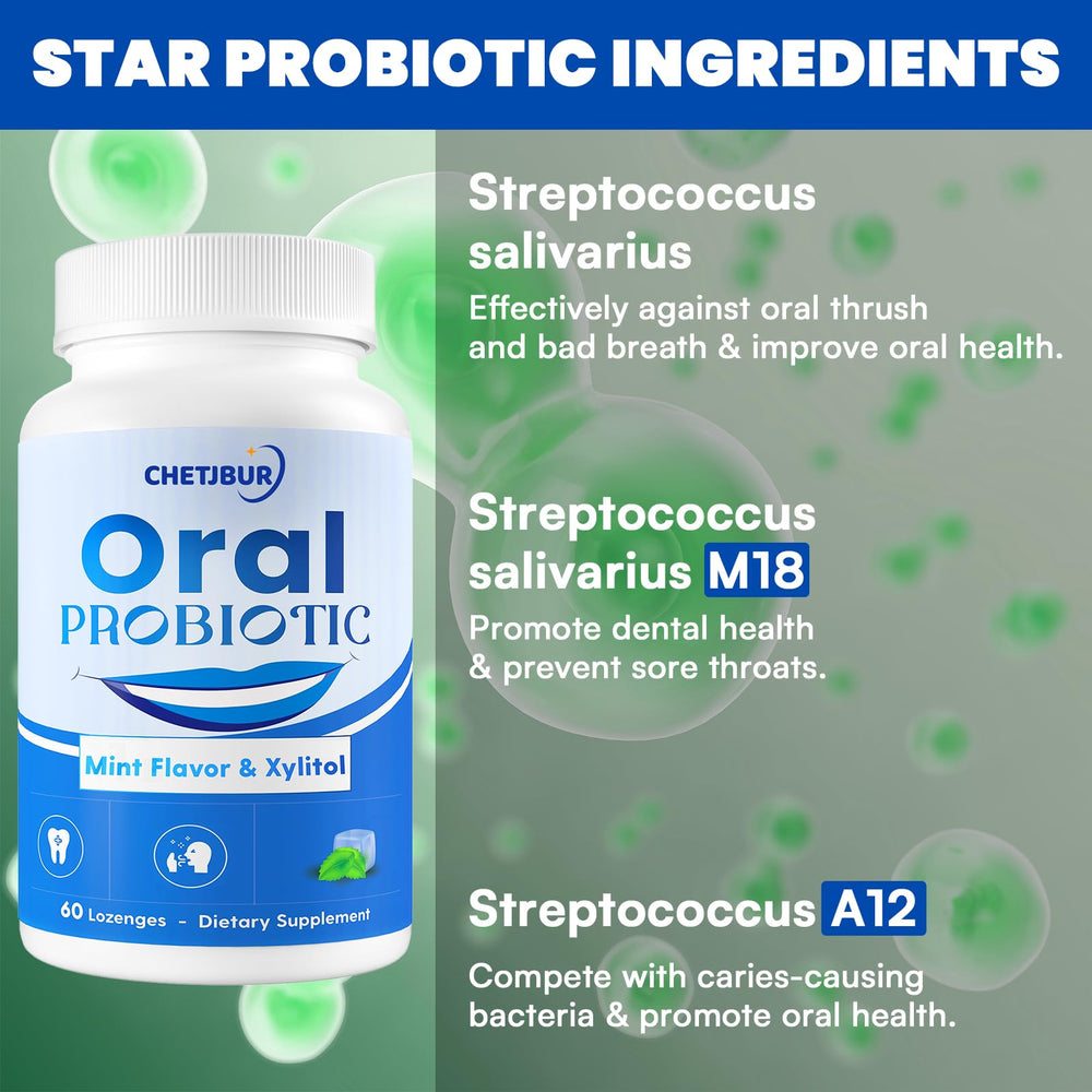 Chetjbur Probiotic strains graphic highlights seven strains.