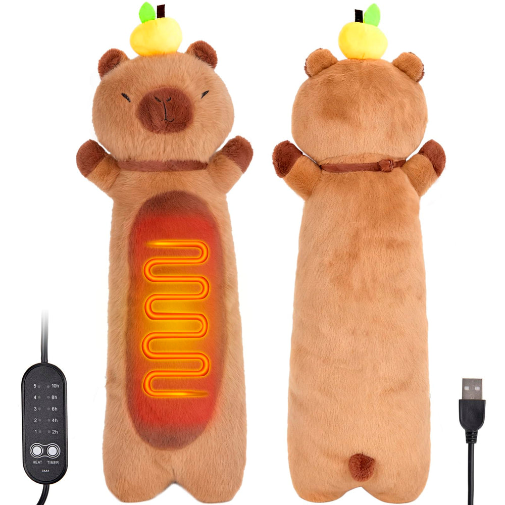 ChezMax Capybara heating pad 21-inch plush for cramps relief