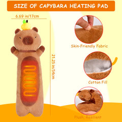 ChezMax capybara plush with orange hat delivers gentle warmth