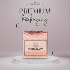 Chic & Raw amethyst crystal candle with decorative crystals for mindful moments