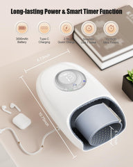 Chicsong hand massager rechargeable battery enabling cordless use.