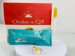 Chicvcare Gel Ovules bottle and packaging featuring natural ingredients.