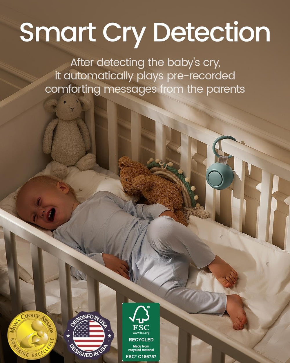CHICWAY 18 soothing sounds offer varied sleep ambiance and comfort.