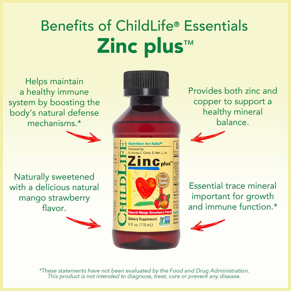 ChildLife Essentials Zinc and Copper mineral balance for growing children.