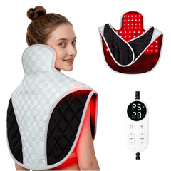 Cholas red light therapy belt front view for targeted neck and back use
