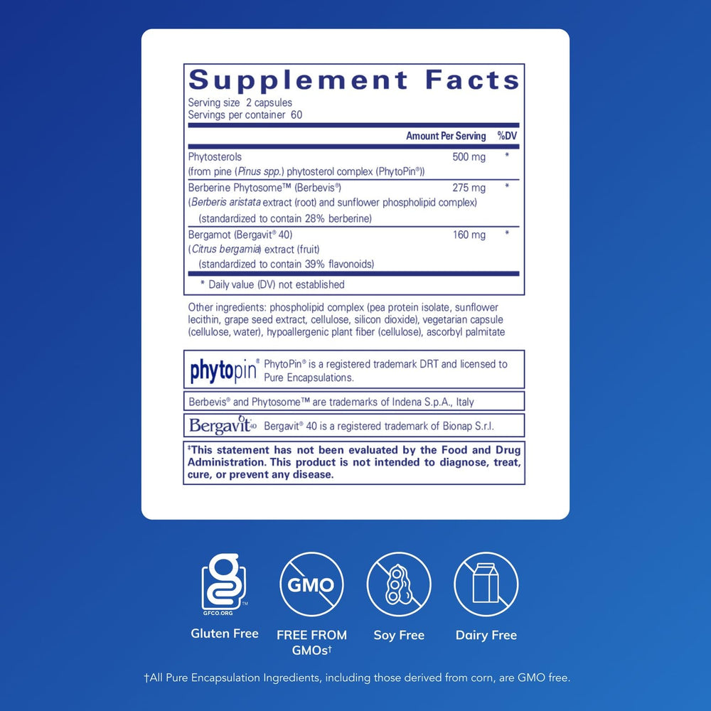 CholestePure Plus berberine capsules close-up for heart health support