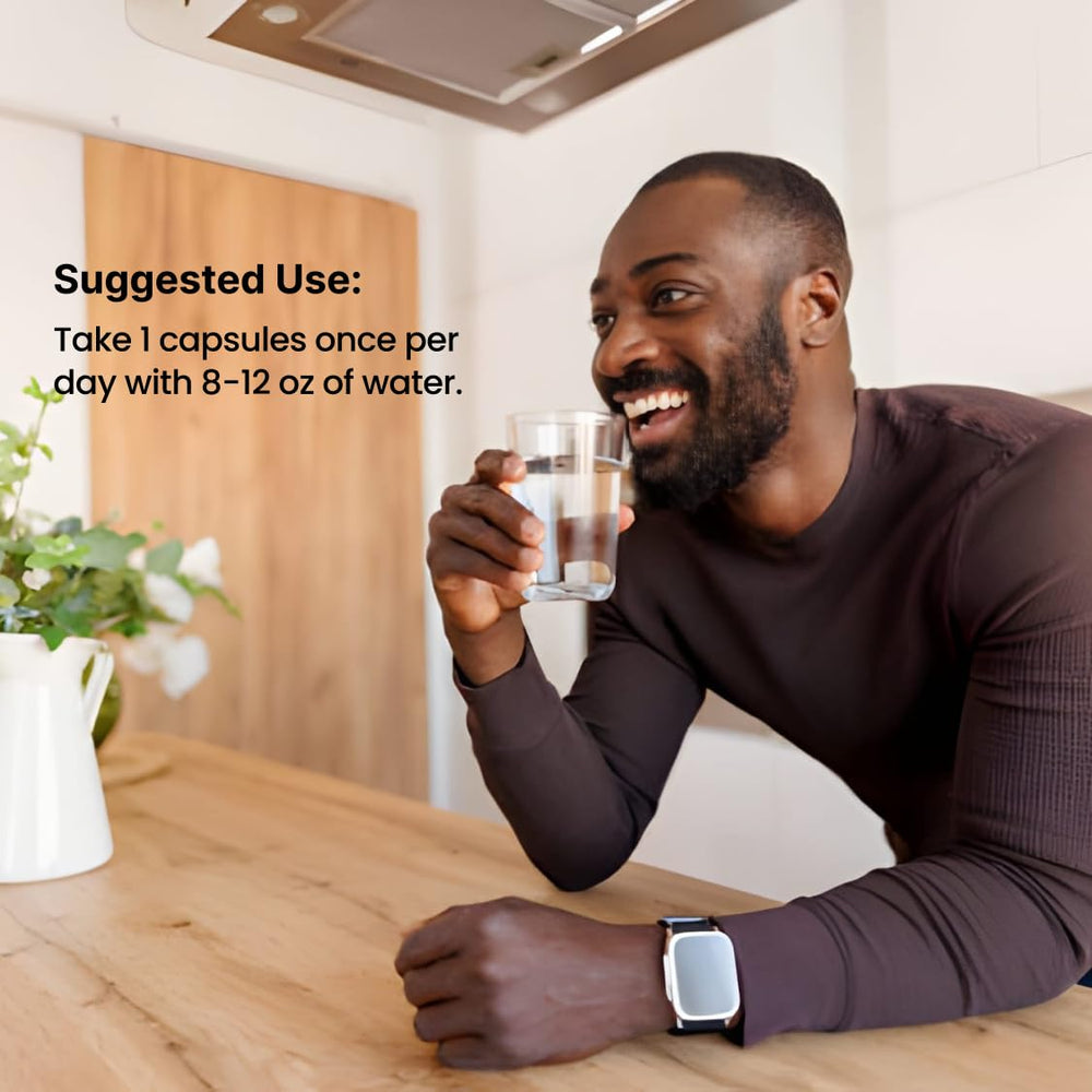 CHOQ Shilajit capsules in hand for easy daily use