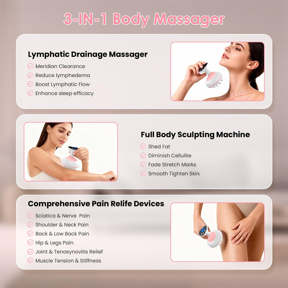 Choufaly anti-cellulite massager on arms for toned appearance.
