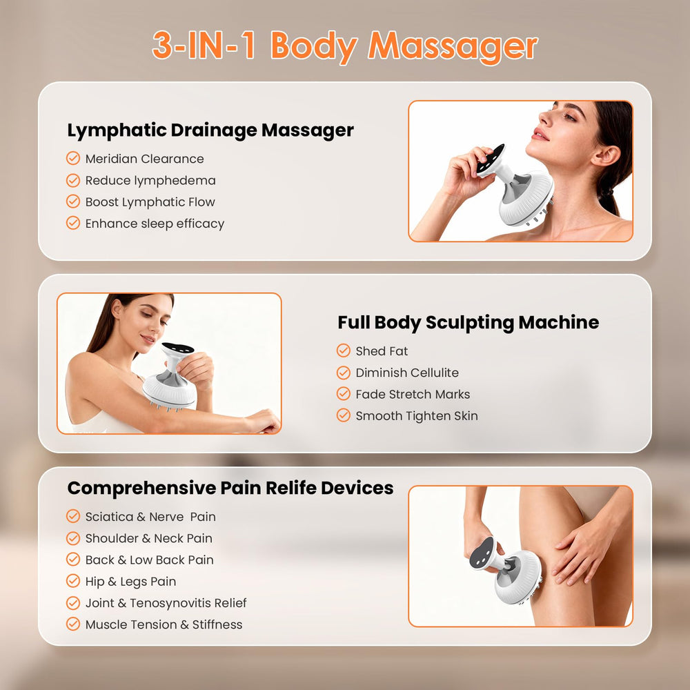 Choufaly cellulite massage tool applied to leg area for smoother skin potential