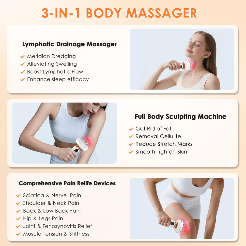 Choufaly lymphatic drainage massage handheld use for boosting circulation.