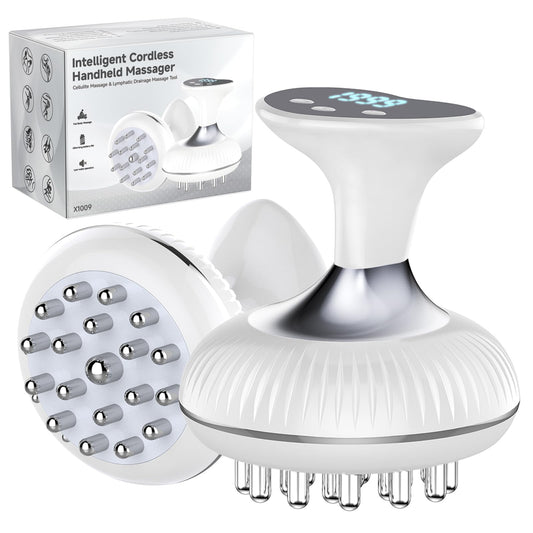 Choufaly lymphatic drainage massager front view showing compact device design and focused massage capability