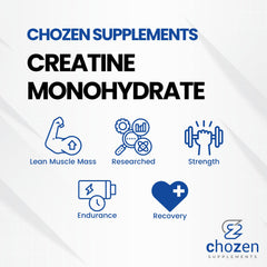 ChoZen Creatine Monohydrate workout-energy quick mix with water for better reps
