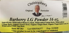 Christopher's Original Formulas Barberry Powder, powder and spoon for vibrant color in recipes.
