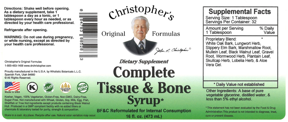Pouring syrup demonstrates easy, liquid daily ritual for potential tissue and bone support.