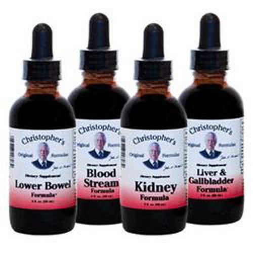 Christopher's Original Formulas Dr. Christopher Herbal Cleansing Kit – lower bowel formula bottle for gentle digestive support