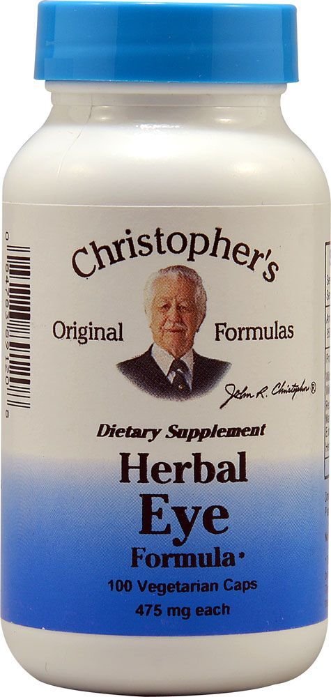 Christopher's Original Formulas Herbal Eye Formula bottle for daily eye support