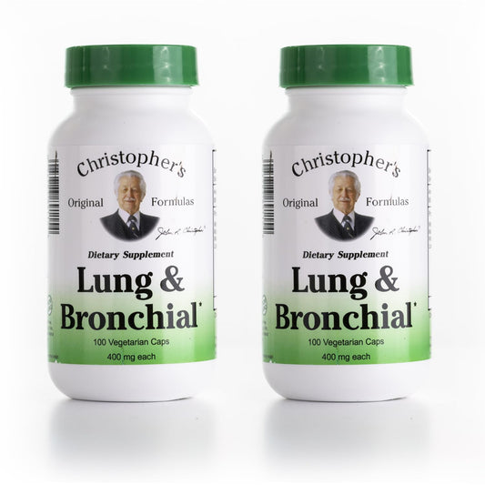 Christopher's Original Formulas Lung Cleanse bottle label promoting natural respiratory support