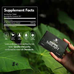 Chuga Shilajit harvested in the Himalayas at 16,000 feet.