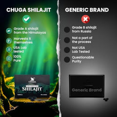 Chuga Shilajit tablets close-up capsules and minerals such as iron and zinc