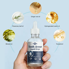 Box and bottles of CHZHEN Tooth Armor Liquid Drops highlighting the 2-pack value