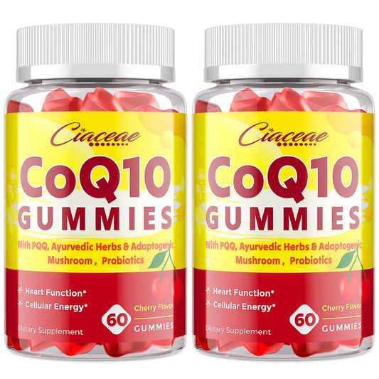 Ciaceae CoQ10 gummies bottle pouring for daily vitality