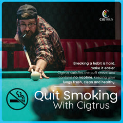 Cigtrus breath-freshening aroma with essential oils for cleaner breath