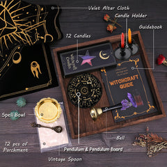 Cikuco Witchcraft Supplies Kit altar cloth and bowl forming a dedicated ritual space
