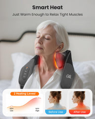 CILI ergonomic shoulder curve design fits body contours for comfortable sessions.