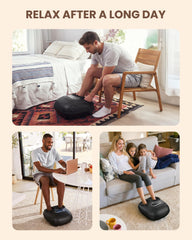 Roomy chamber accommodates larger feet up to men’s size 13.