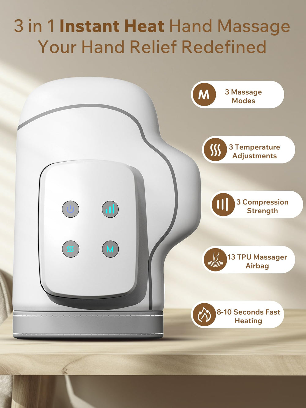 cilotus cordless hand massager ultra-soft-fabric interior offers skin-friendly comfort.