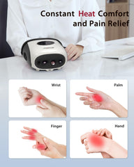 CINCOM hand massager showcasing finger-pressure feature for precise relief