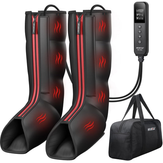 CINCOM leg massager with 360° coverage for feet and calves, targeting fatigue relief.