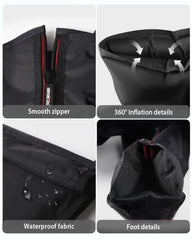 Zipper design makes wearing CINCOM massager quick and easy.
