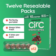 CirC Energy Bites resealable tray keeps bites fresh between uses.