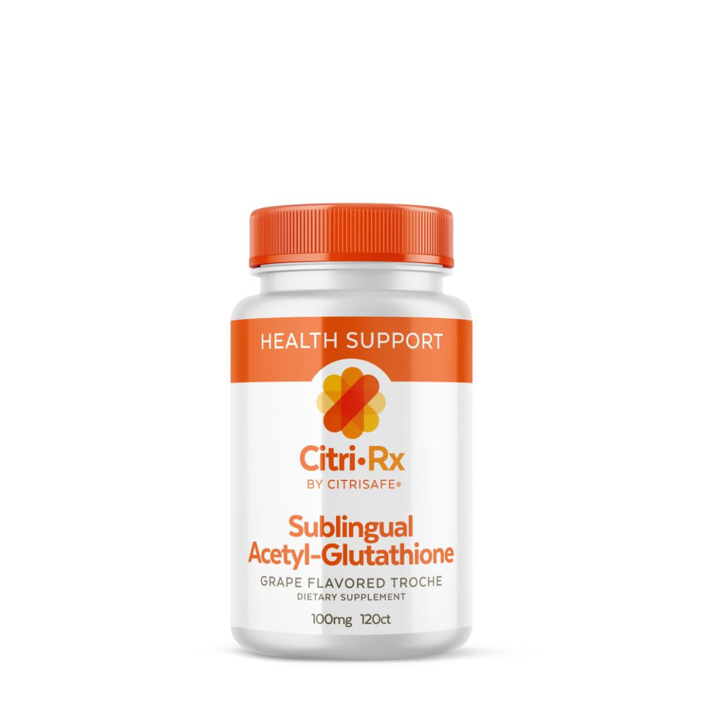 CitriSafe CitriRx grape lozenges bottle for a convenient daily supplement