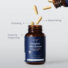 City Beauty Complete Skin Restore ingredients matrix emphasizes collagen and elastin building blocks.