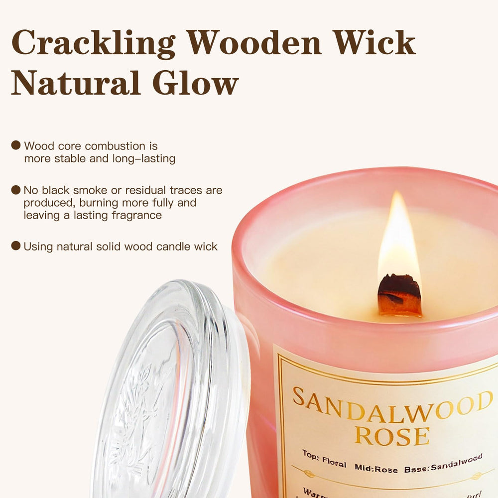 CJVIUS candle lit to create a cozy, low-smoke ambiance.