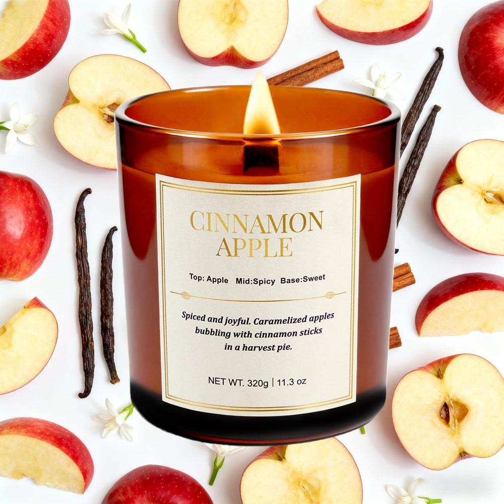 CJVIUS Cinnamon Apple aroma close-up highlights inviting fall scent