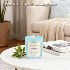 CJVIUS Cinnamon Apple wood wick candle adds warm spice to any room