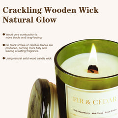 Holiday decor display with CJVIUS candle set for warm ambiance
