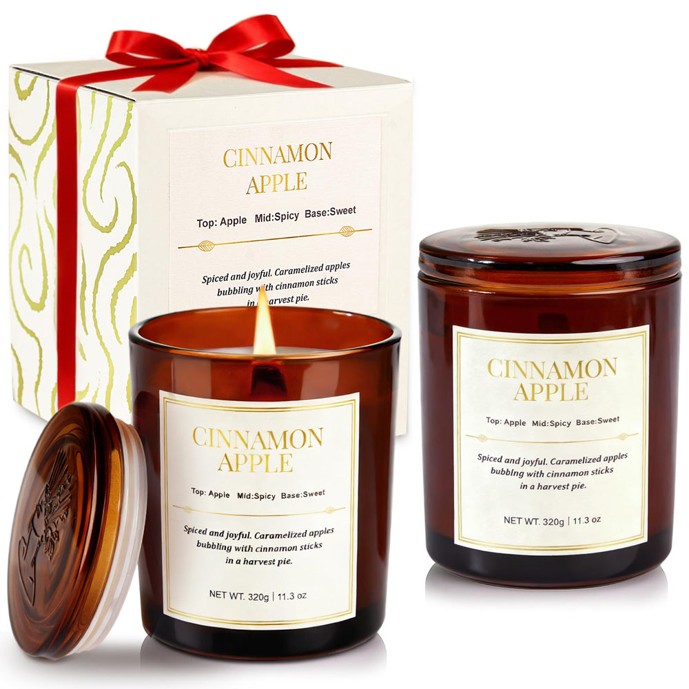 CJVIUS Holiday Candle Set two-pack in gift boxes for easy gifting