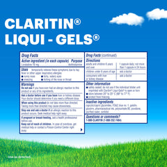 Claritin brand doctor-recommended badge implies trusted non-drowsy antihistamine