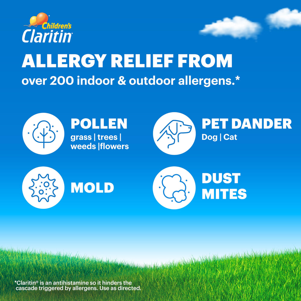 Claritin pack highlights HSA/FSA eligibility for convenient purchases