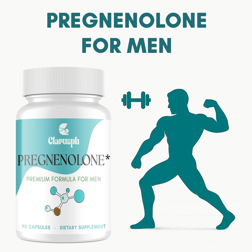 Clarusph pregnenolone 50mg capsule in hand for an active routine.