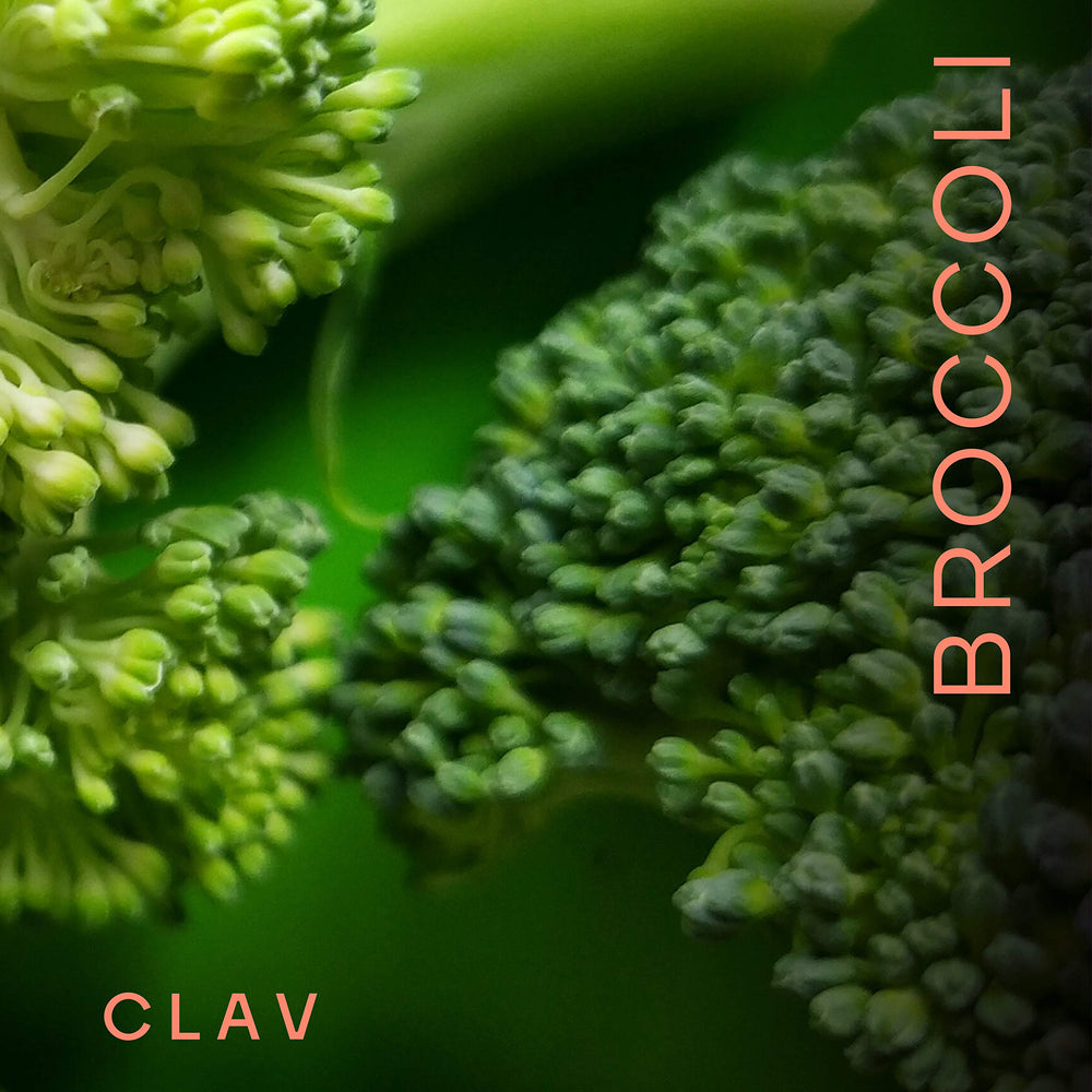 CLAV 100mg sulforaphane capsules with label highlighting potent antioxidant potential.