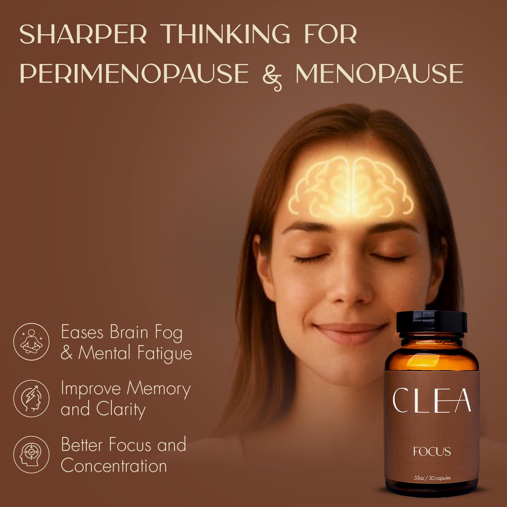 CLEA Midlife Focus capsules arranged for display