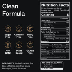 Clean Break Mindful ingredients banner shows l-theanine, magnesium, and B vitamins.