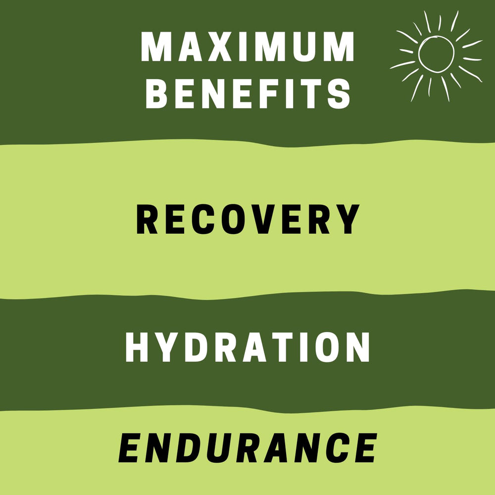Clean Machine Coconut electrolytes graphic suggests enhanced hydration during workouts.